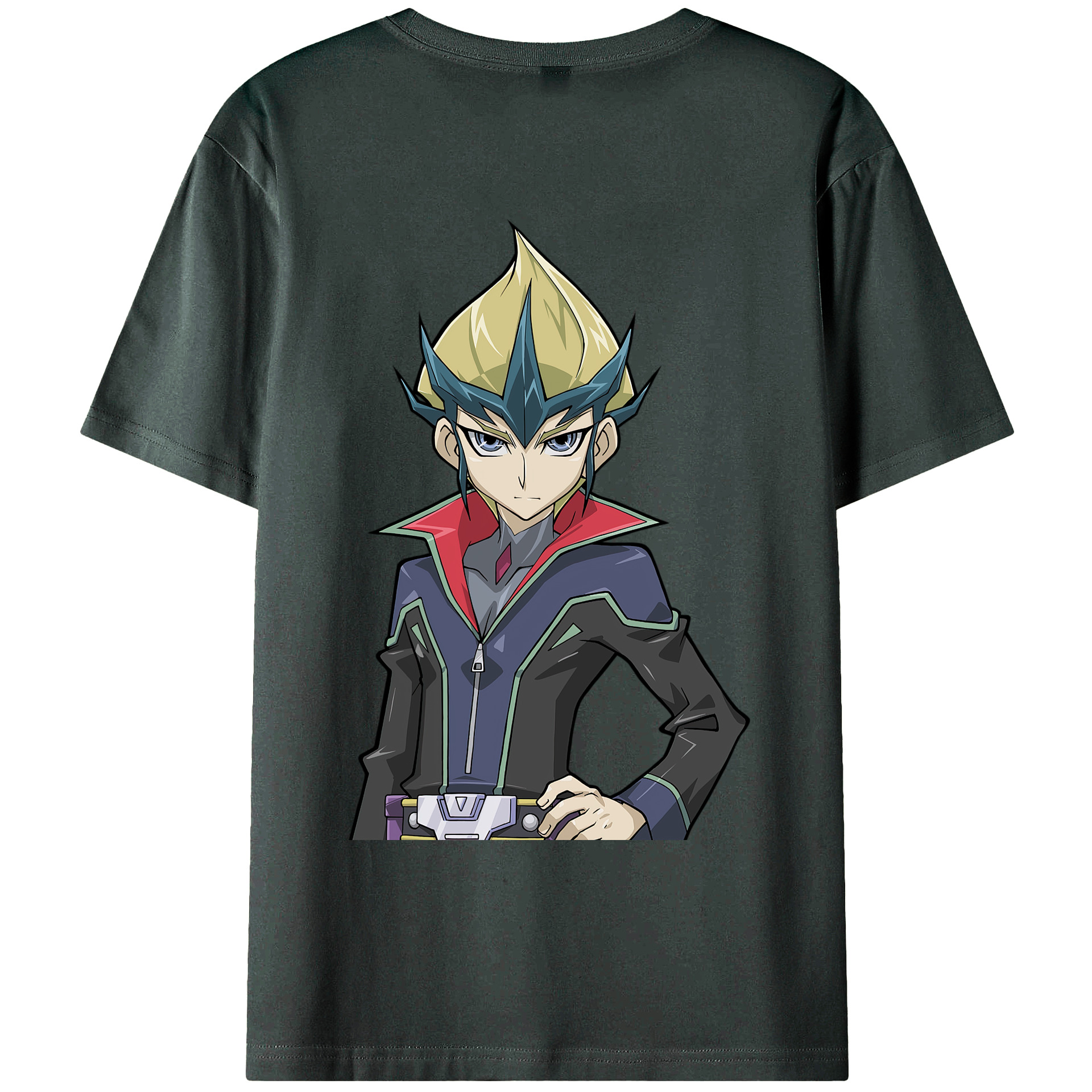 （画像用） 遊☆戯☆王 Yu-Gi-Oh! 綿100％ メンズ半袖Tシャツ（バックプリント） 通気性